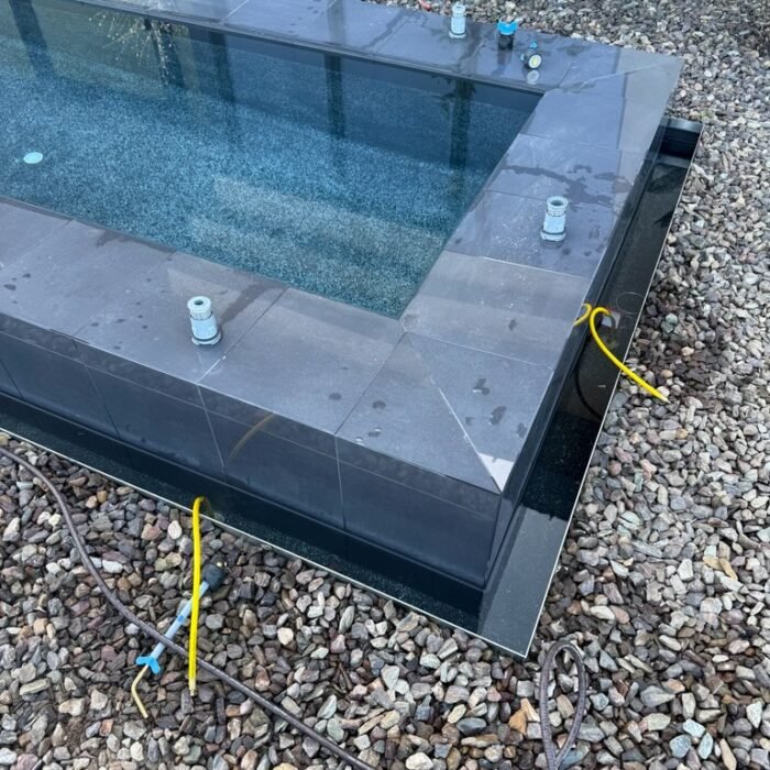 Infinity edge water feature losing water due to hidden leak