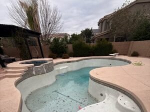 Mesa AZ swimming pool requiring professional leak detection