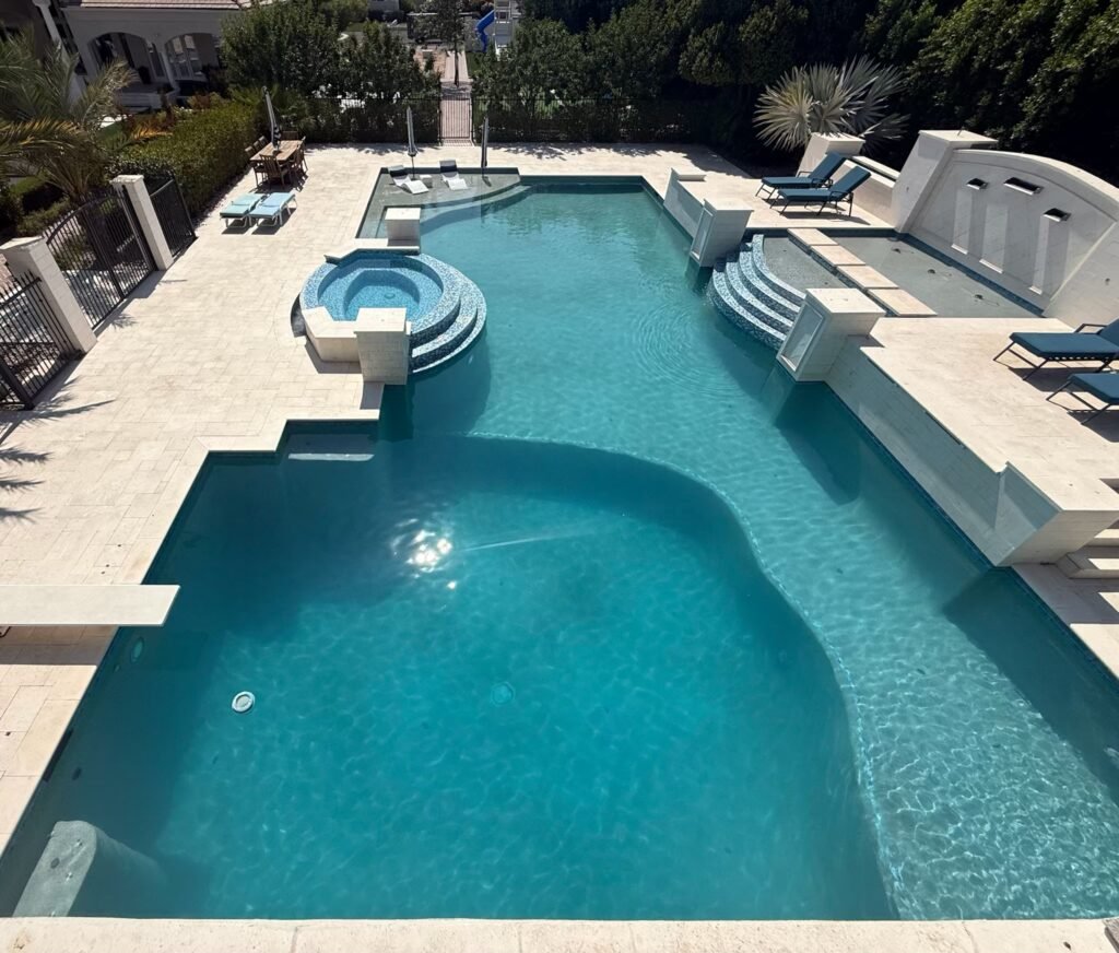 Residential swimming pool experiencing water loss in Mesa Arizona