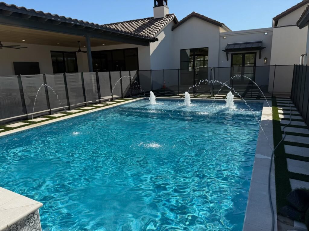 Backyard water feature mesa arizona