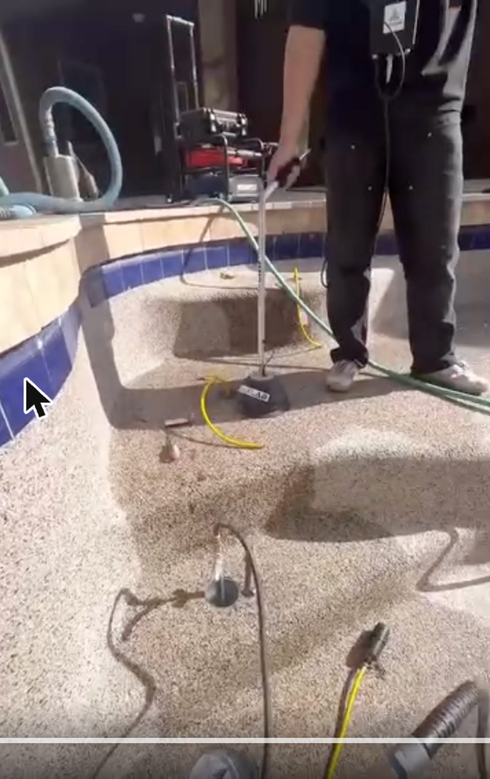 Pool lines capped off and individually pressure tested during leak detection in Chandler